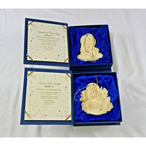 Roman Millennium Series Ornaments – “Cause of Our Joy” & “Peace on Earth” w/ Box